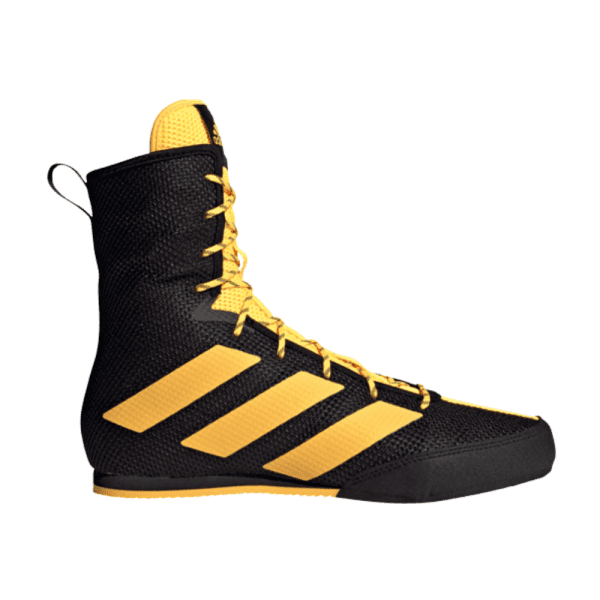 Adidas Box Hog 3 boxing boots black-gold front right side two view D