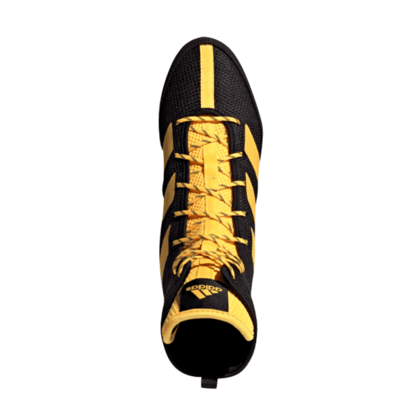 Adidas Box Hog 3 boxing boots black-gold lace view