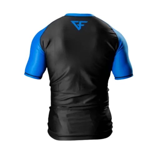 Ground Force Rash guard short sleeve blue and green - Image 2