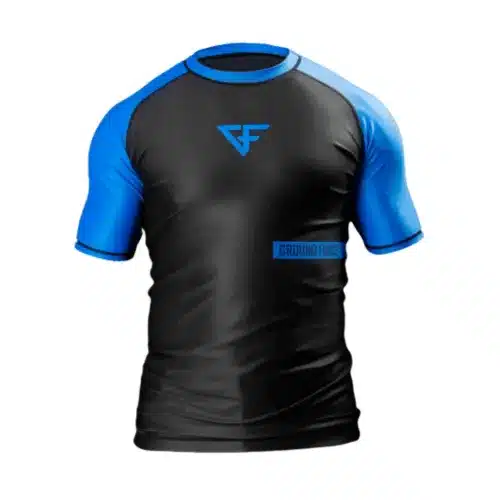 Ground Force Rash guard short sleeve blue and green - Image 3