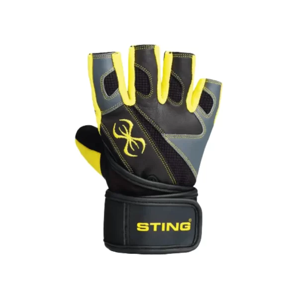 Sting C4 Carbine training gloves yellow back view