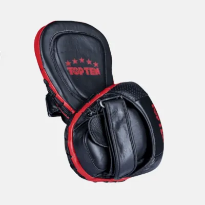 TopTen focus Mitts Drums red and black set front view off white bg