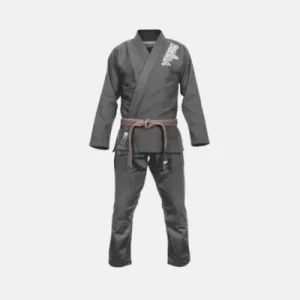 Venum Contender BJJ GI grey full suit view off white bg