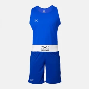 Sting boxing competition set set blue off white bg