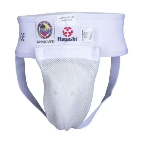 Hayashi cup jockstrap WKP approved front left twist view