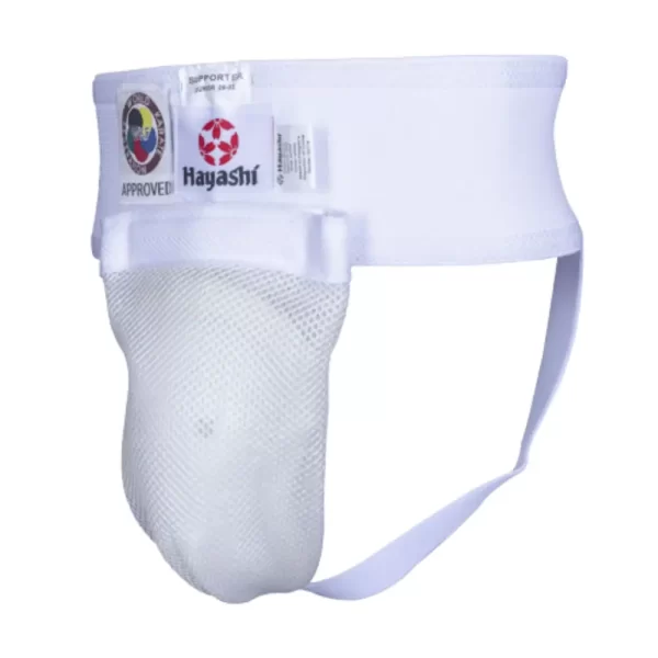 Hayashi cup jockstrap WKP approved front righ twist view