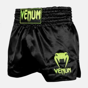 Venum Classic Muay Thai Shorts Black Neo Yellow FL (2)