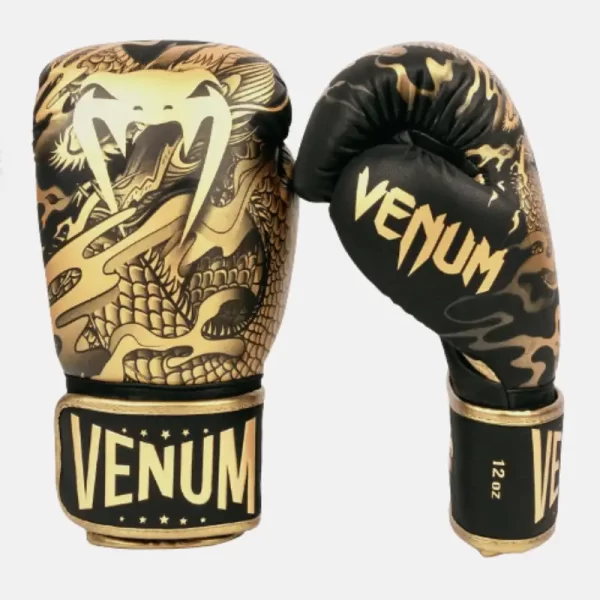 Venum Dragon's Flight Boxing gloves black bronze PFY