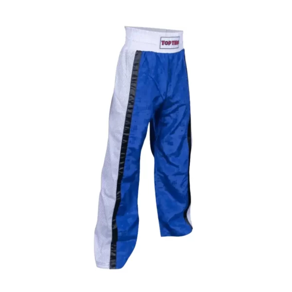 TopTen Kickboxing Pants Mesh Blue and White PP