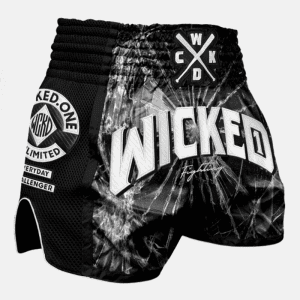 Wicked1 Trouble Muay-Thai Shorts Black CP