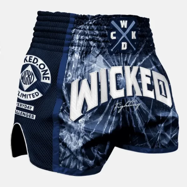 Wicked1 Trouble Muay-Thai shorts navy PP