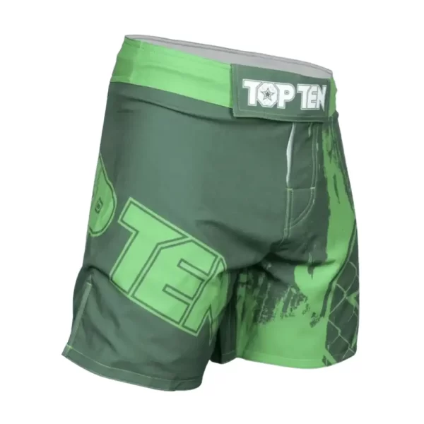 TopTen MMA Shorts Power Ink Green