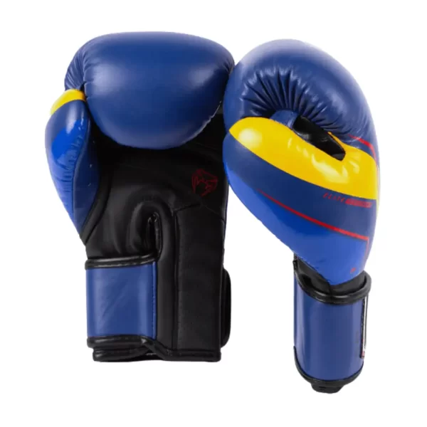 Venum Elite Evo Boxing Gloves Blue Yellow BV PP