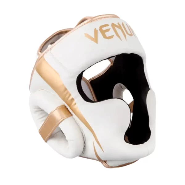 Venum Elite Headguard White Gold SV