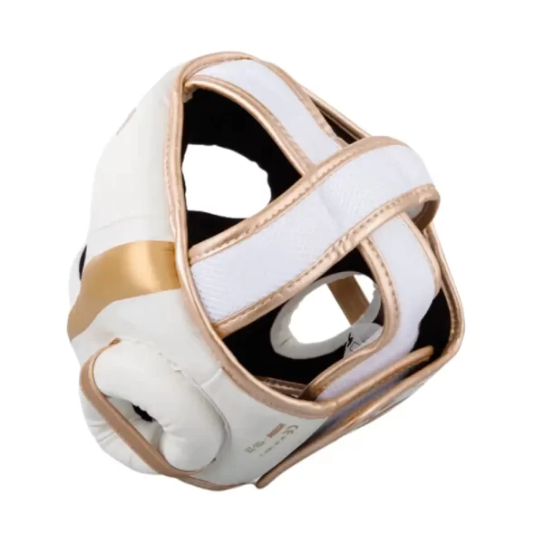 Venum Elite Headguard White Gold TV