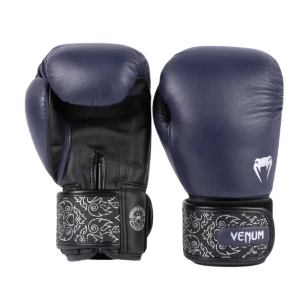 Venum Power 2.0 Boxing Gloves Navy Blue Black SBS