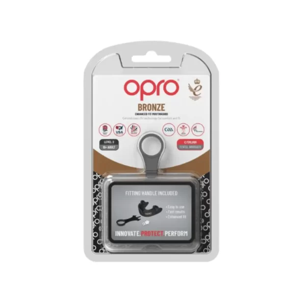 Opro Bronze Level Black Front