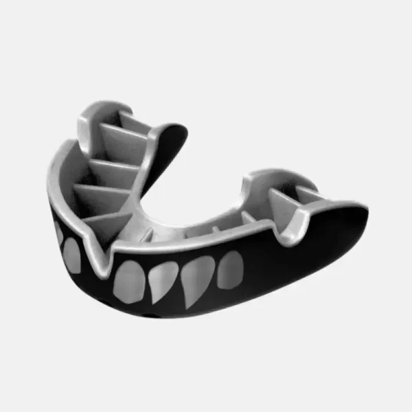 Opro Silver Level Black Jaws Mouthguard CP