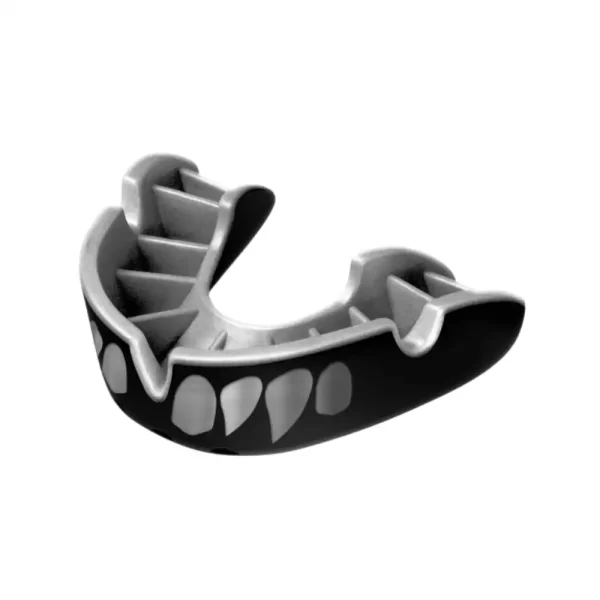 Opro Silver Level Black Jaws Mouthguard PP