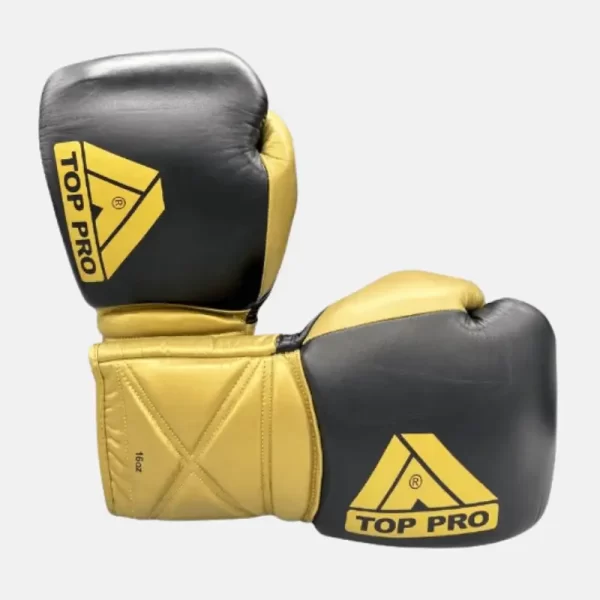 Top Pro 360 Sparring Gloves Black/Gold CP