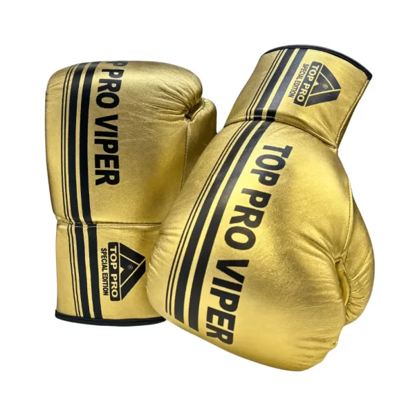 Top Pro Viper Laced Gloves Gold Limited Edition image four