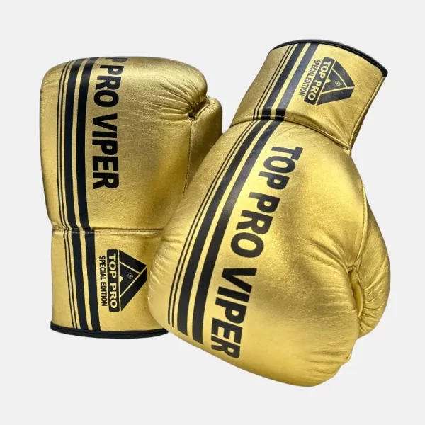 Top Pro Viper Laced Gloves Gold Limited Edition image one