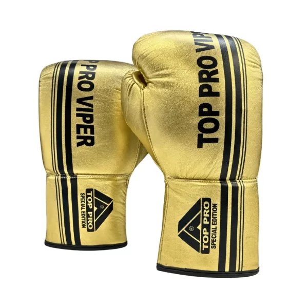 Top Pro Viper Laced Gloves Gold Limited Editionimage six