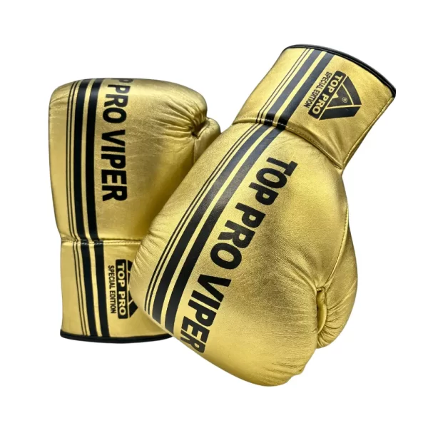 Top Pro Viper Laced Gloves Gold Limited Editionimage two