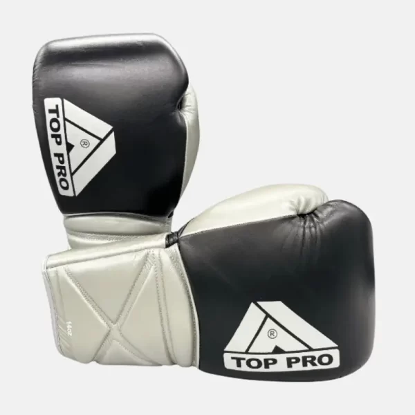 Top Pro 360 Sparring Gloves Black/Silver CP