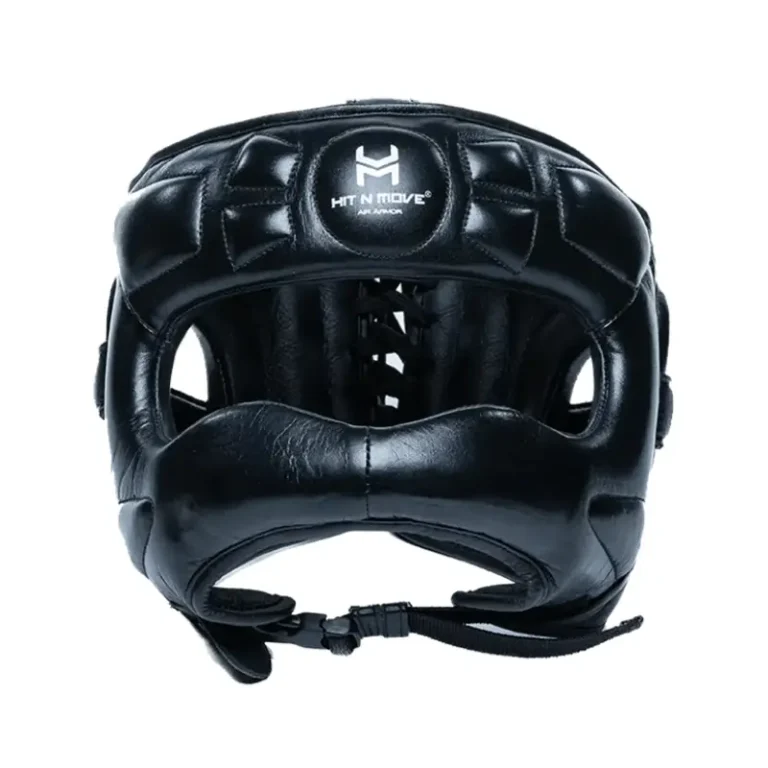 Hit N Move Face saver headgear black front view