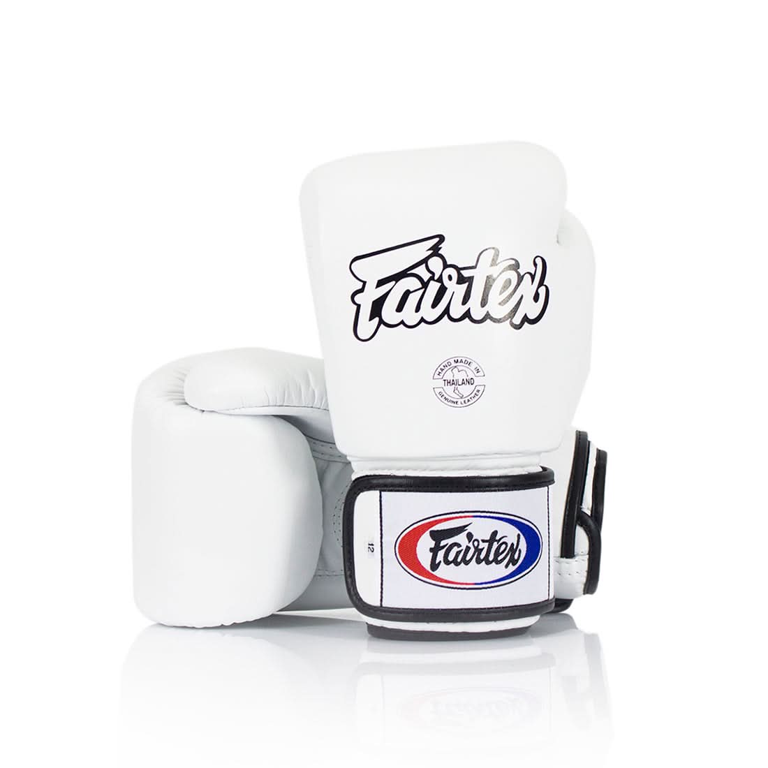 Fairtex BGV1 Universal Tight-Fit Gloves White Front